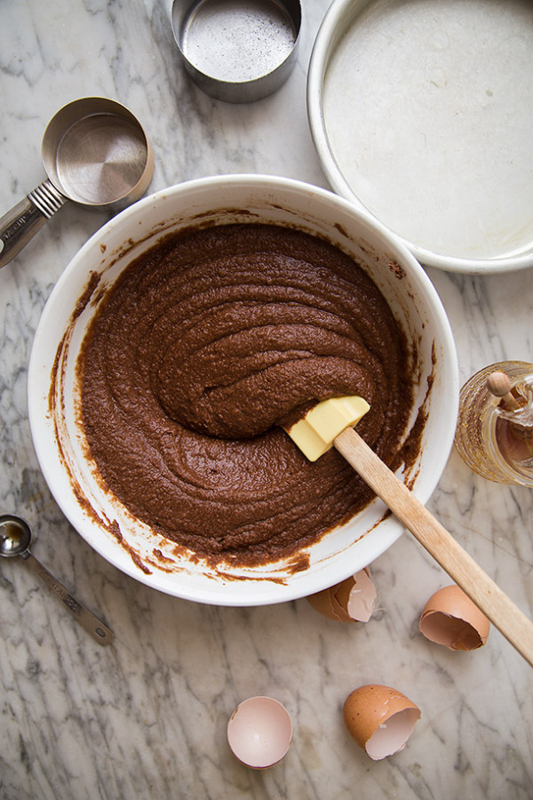 Salted Caramel Coffee Double Chocolate Cake