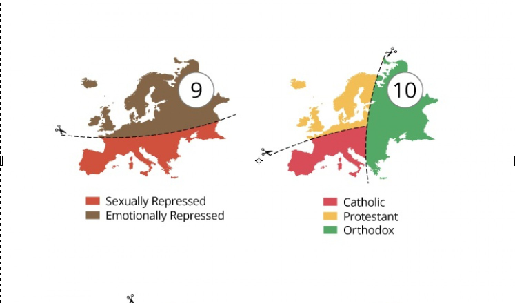 Europe Infographics stereotypes