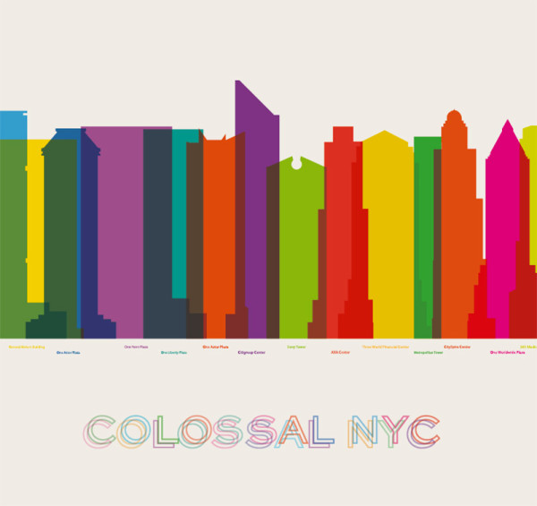 yoni alter colorful city silhouette prints