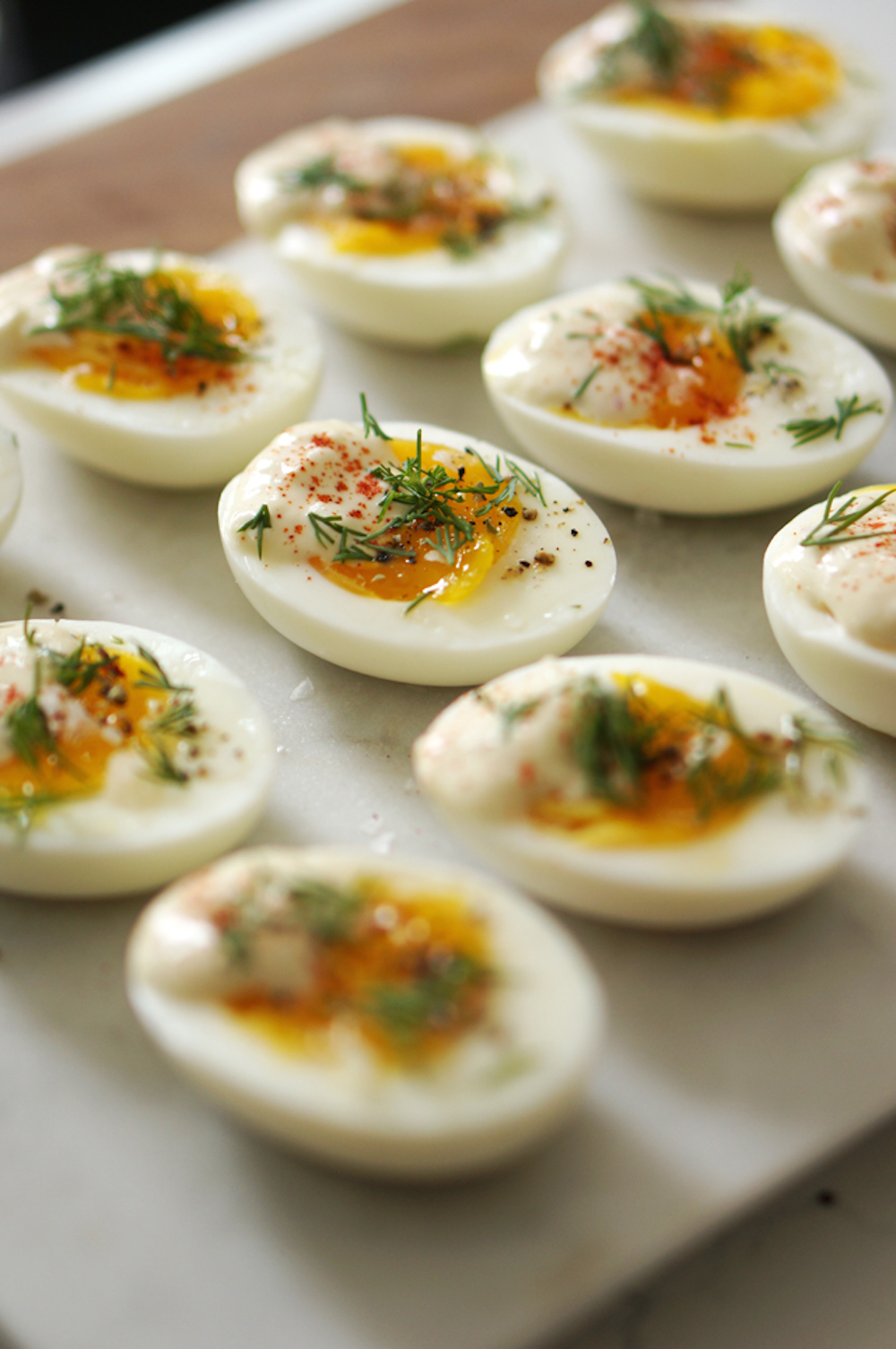 Deviled Eggs With Paprika And Dill