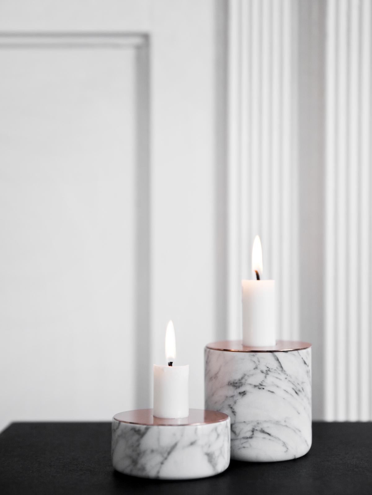 Menu Chunk Marble Candleholder