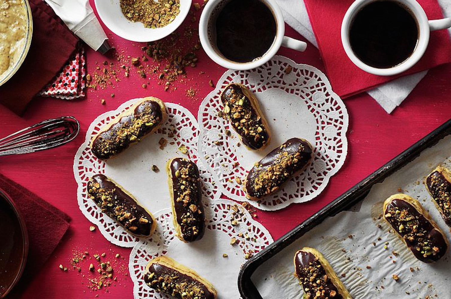 Pistachio Eclair recipe