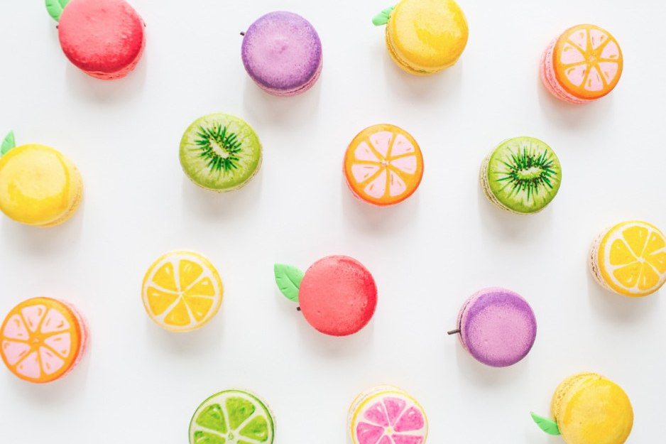 DIY fruit macarons