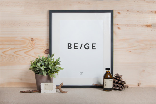 Josep Puy Beige Personal Care Products Branding