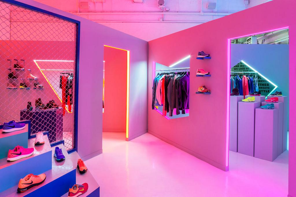 Nike pop up store by Robert Storey Studio