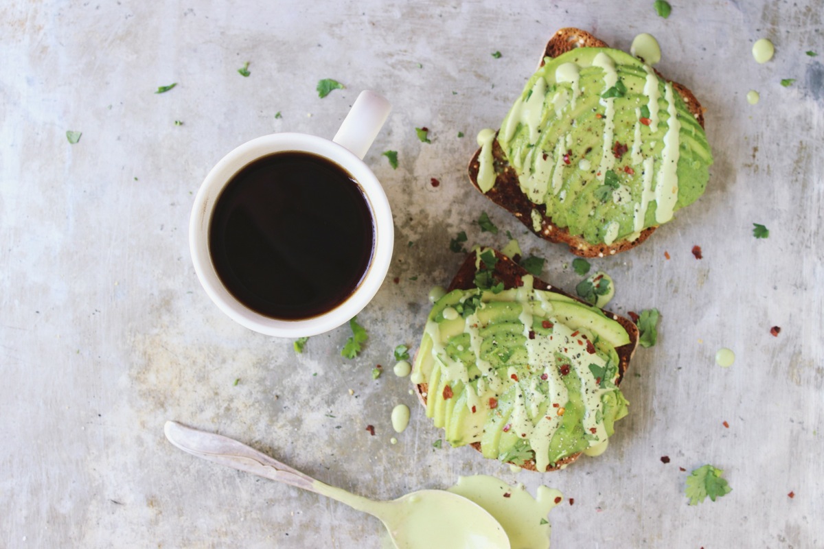 avocado toast lime cilantro