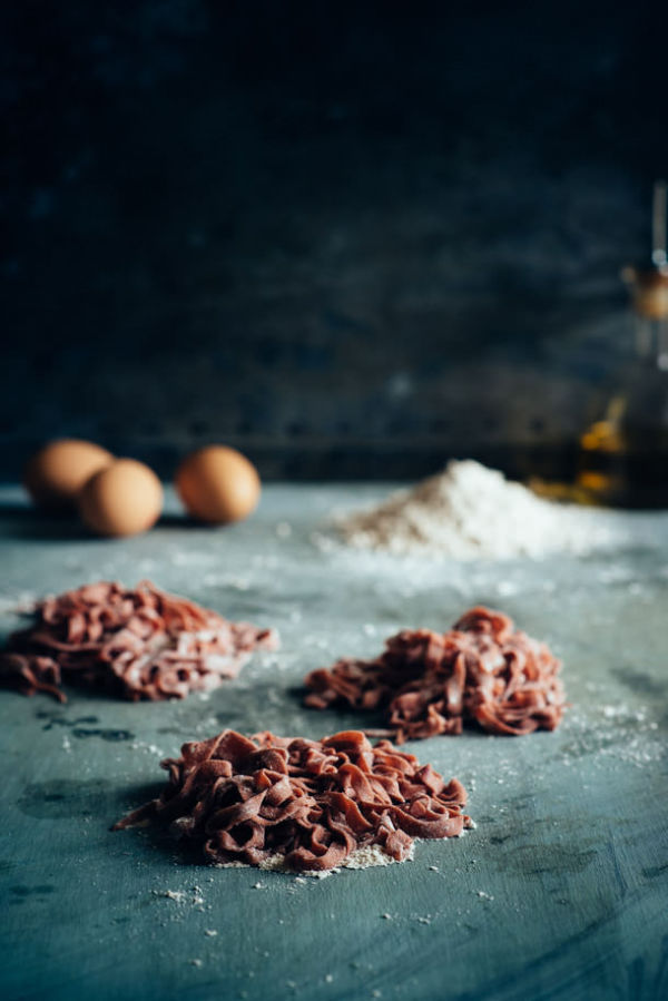 homemade_spelt beetroot pasta_