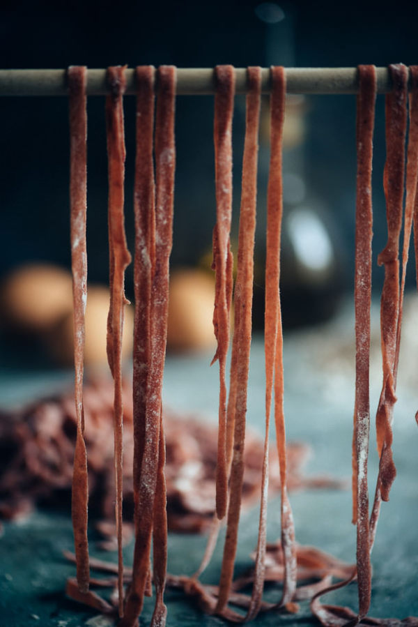 homemade_spelt beetroot pasta_