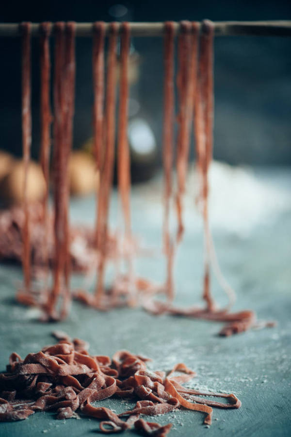 homemade_spelt beetroot pasta_