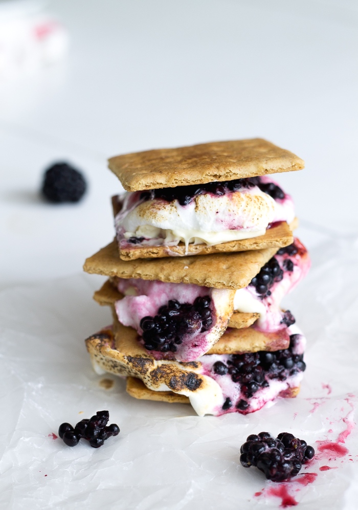 blackberry white chocolate smores