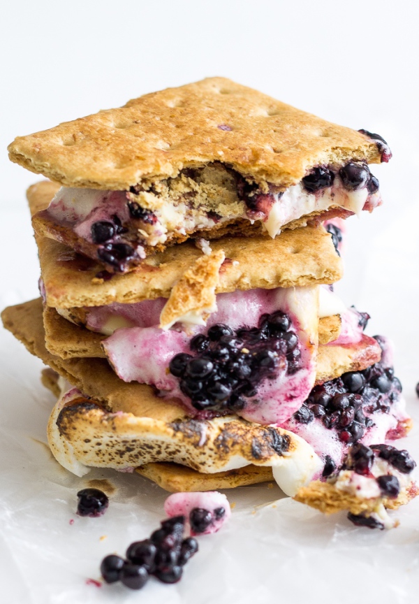 blackberry white chocolate smores