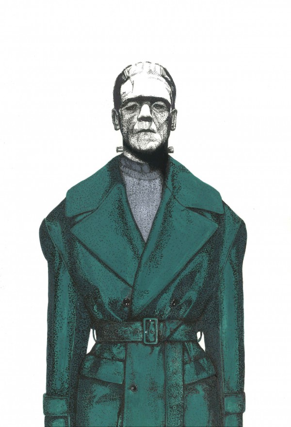 fashion horror illustration by david murray