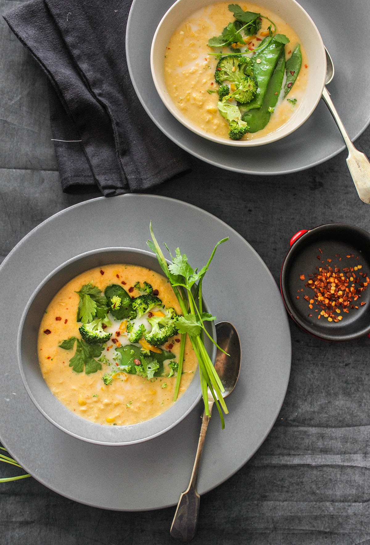 spicy thai corn soup