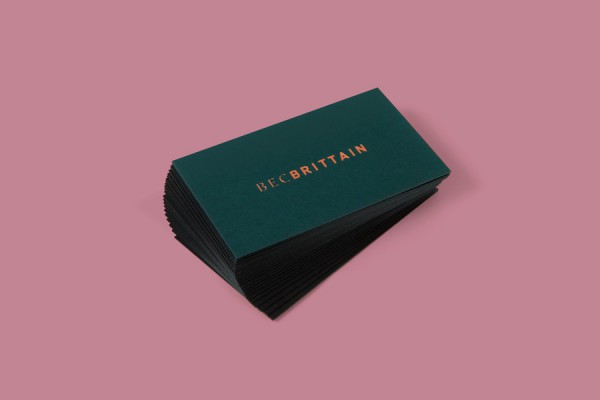 Bec Brittain branding by lotta nieminen