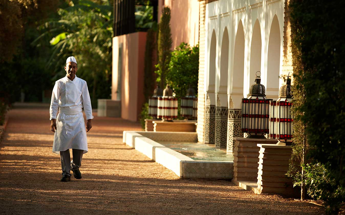 la mamounia chef in gardens Le Marocain