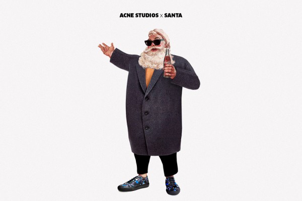 santa wears designer