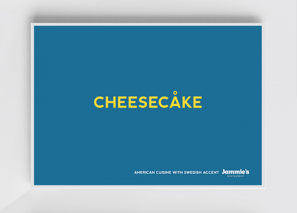 Print Ad for Jammies restaurant ira smolikov