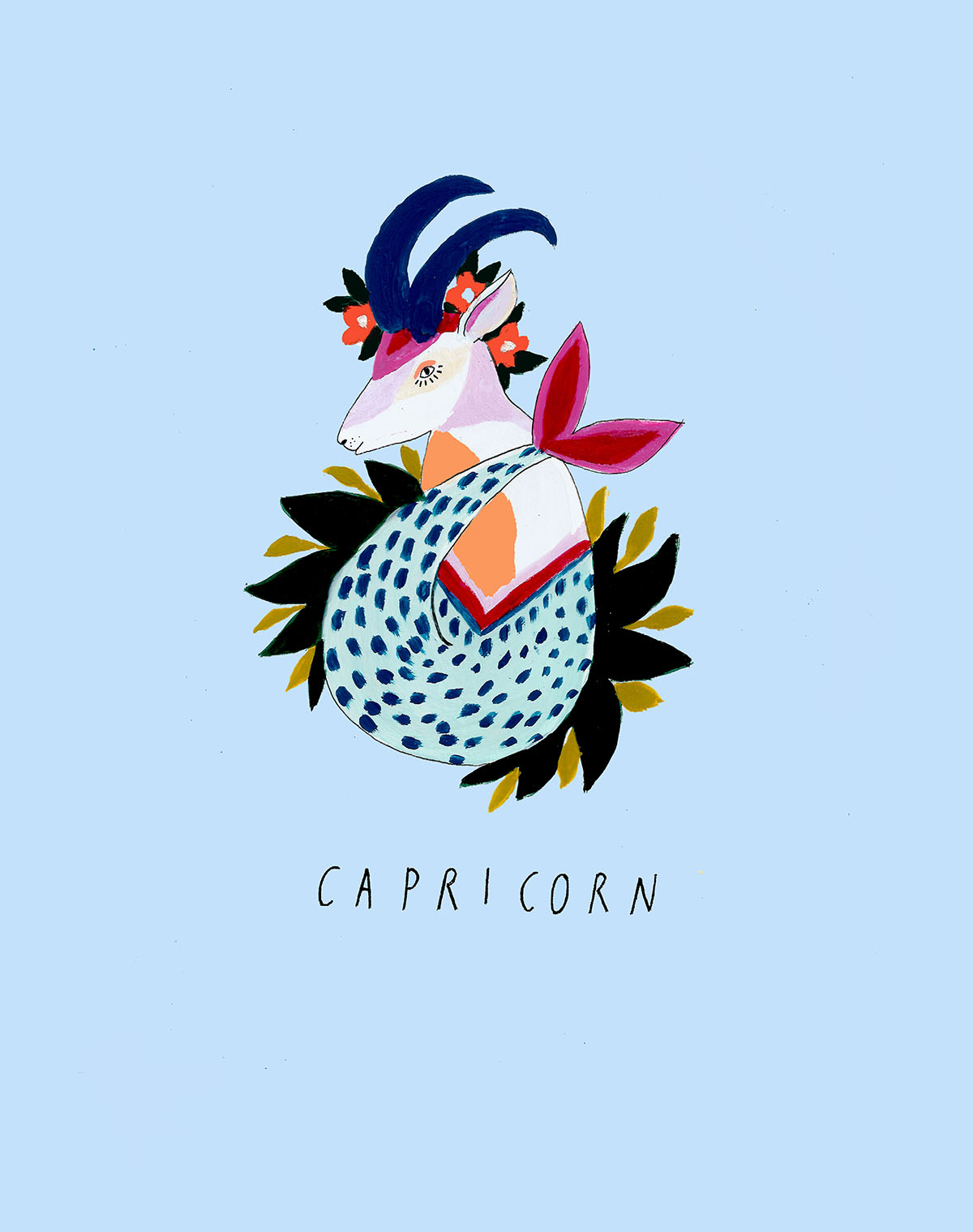 katy smail horoscope illustrations Capricorn