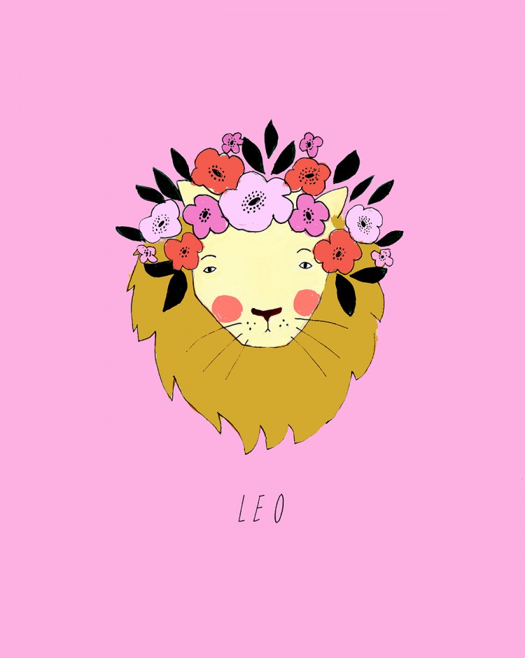 katy smail horoscope illustrations Leo