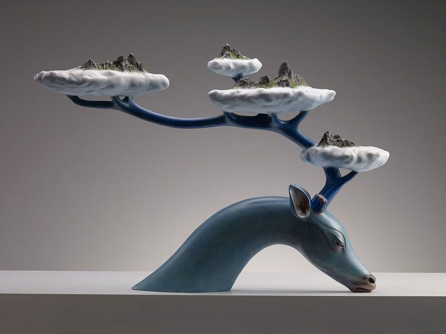 wang ruilin animal scuptures