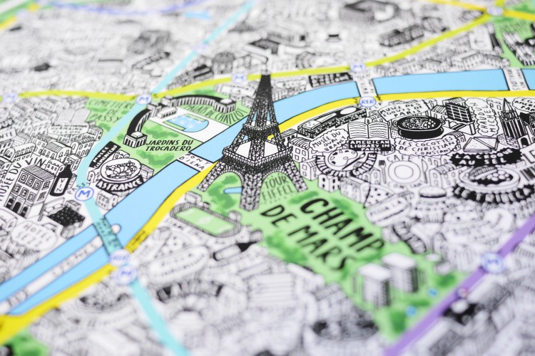 paris mapped in style by jenni sparks