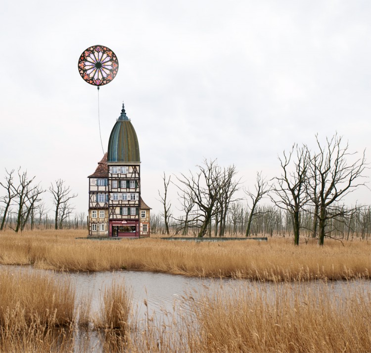 matthias jung surreal homes collages