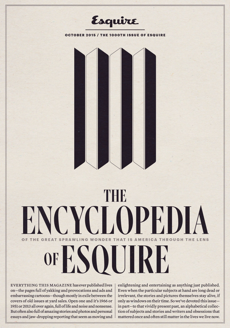 esquire issues cover by sawdust