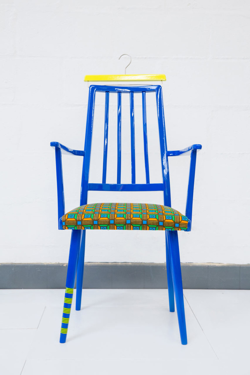 Yinka Ilori Yinka Illori chairs upcycled chairs Nigerian Heritage Design