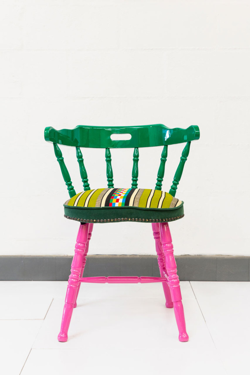 Yinka Ilori Yinka Illori chairs upcycled chairs Nigerian Heritage Design