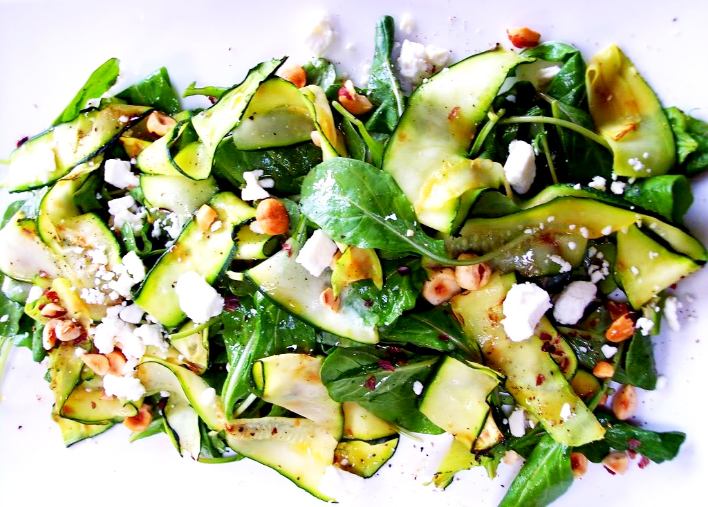 proud italian cooks zucchini ribbon salad