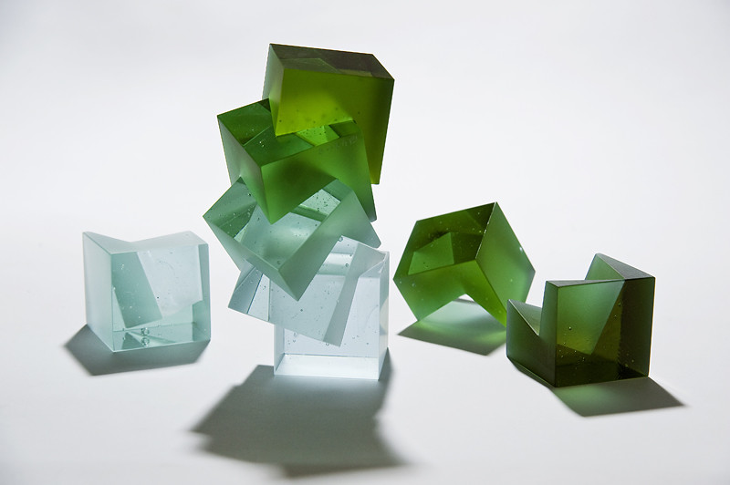 Cast Glass Sculptures by Heike Brachlow