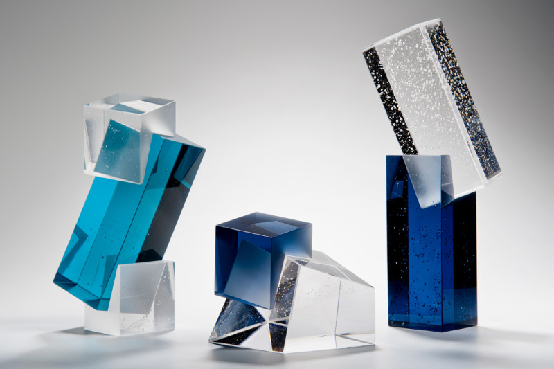 Cast Glass Sculptures by Heike Brachlow