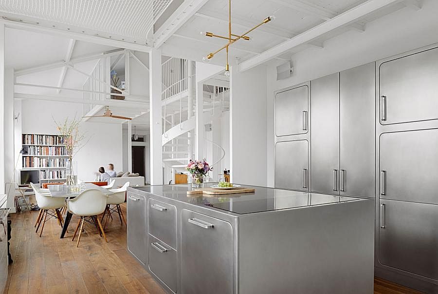 parisian loft festen architecture abimis kitchen