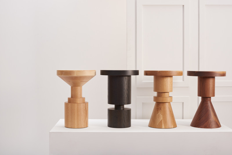 Anna Karlin Arc Light Wooden Chess Stools