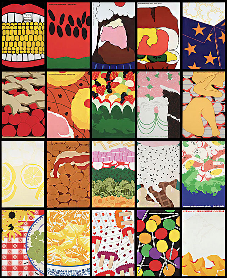 the herman miller summer picnic series posters