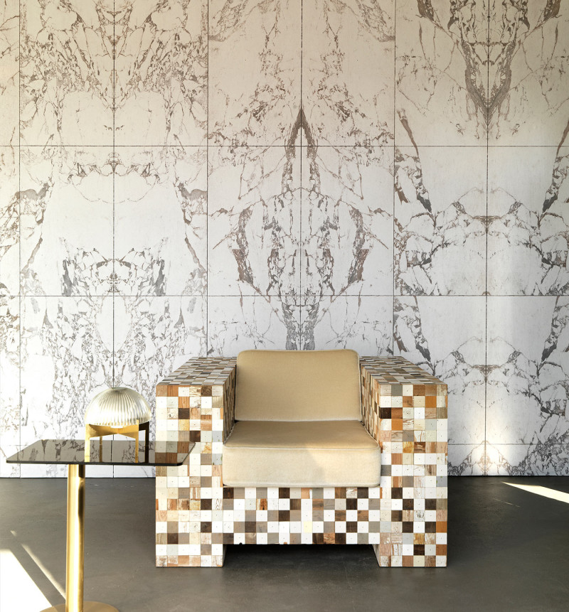 NLXL wallpaper materials piet hein eek white Marble trendland