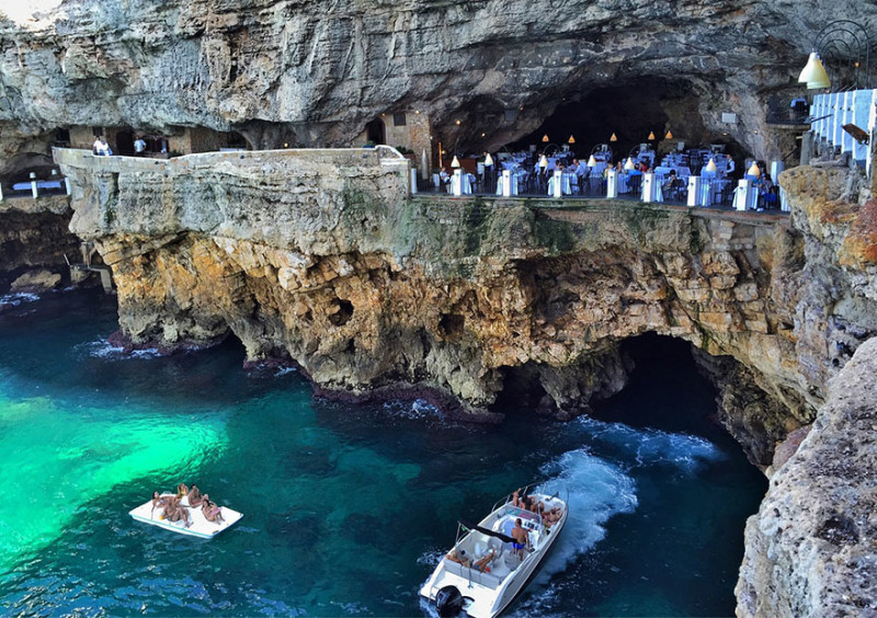 grotta palazzese restaurant in a cave