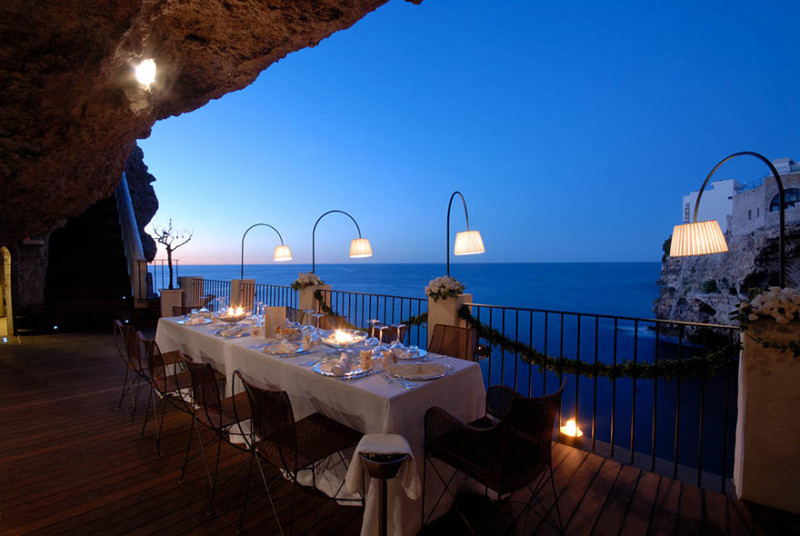 grotta palazzese restaurant in a cave