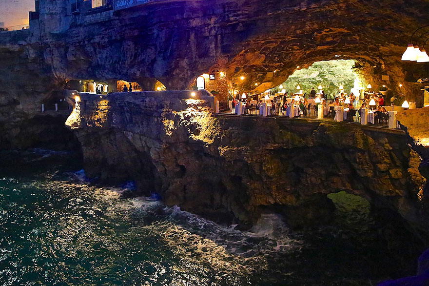 grotta palazzese restaurant in a cave