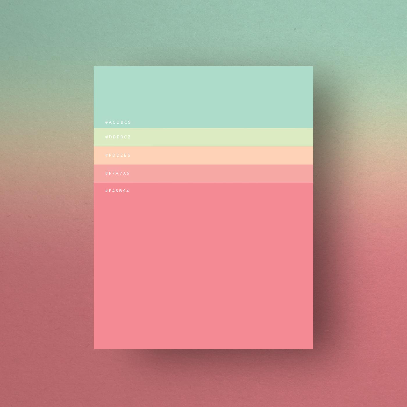 minimalist color palettes of