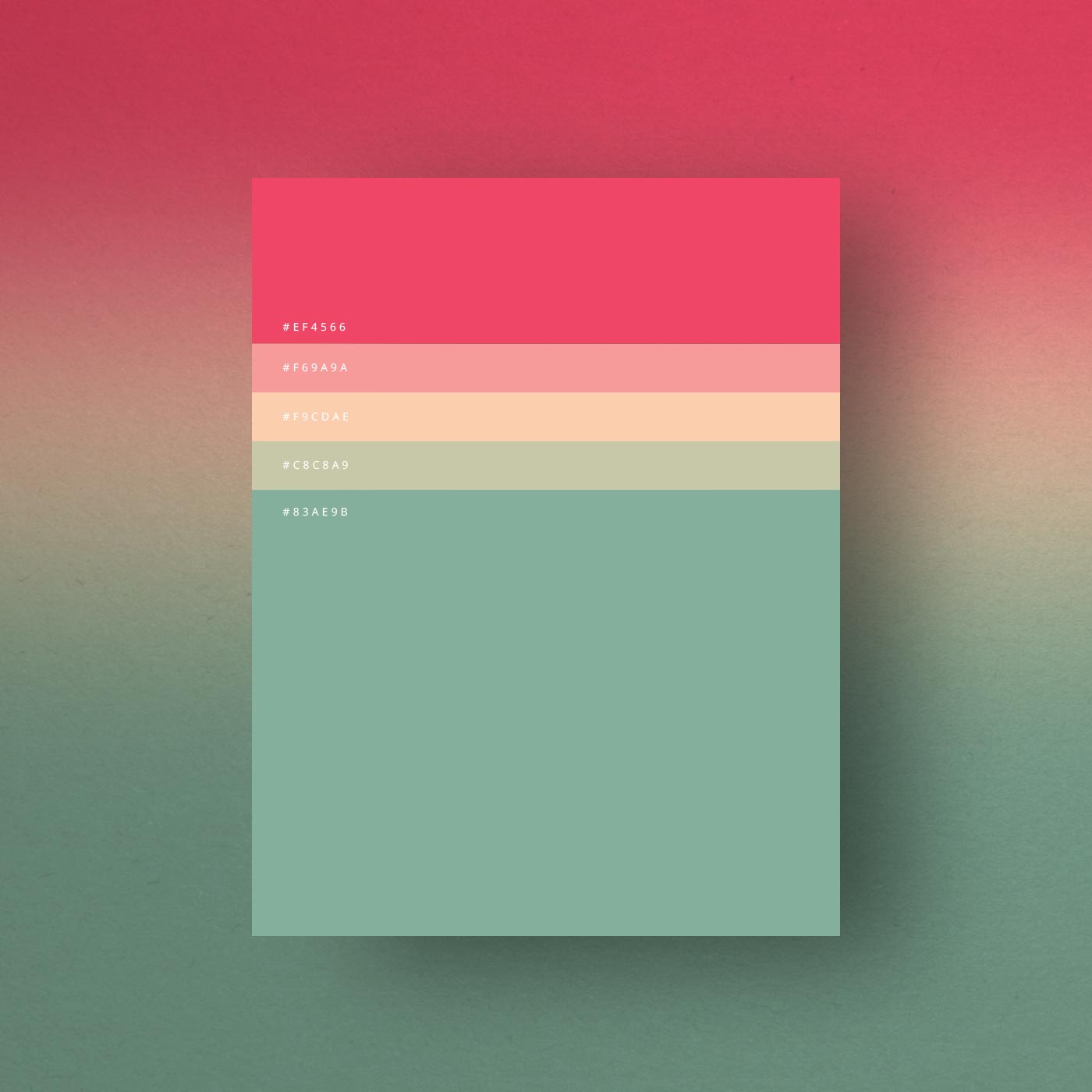 minimalist color palettes of