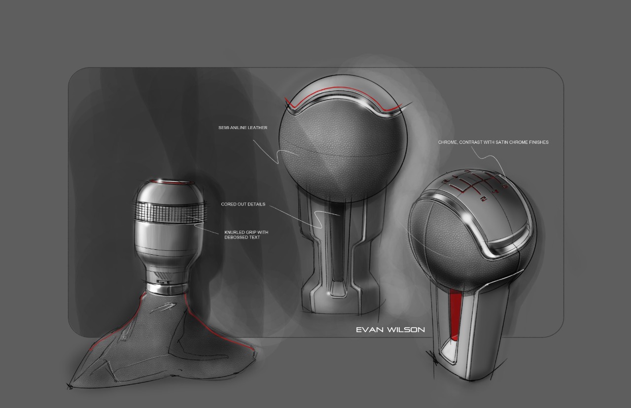 mustang ideation sketches