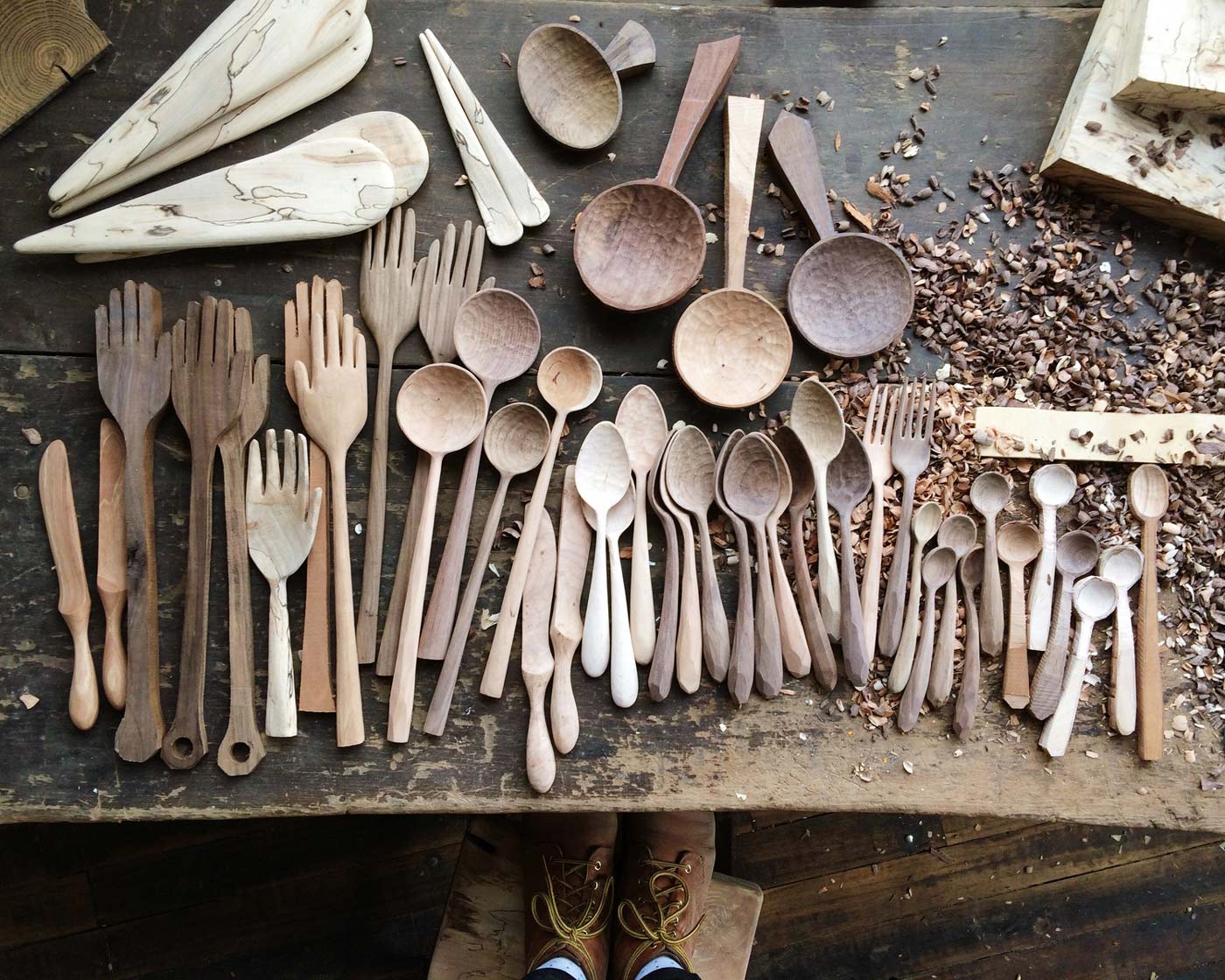 Ariele carved spoons
