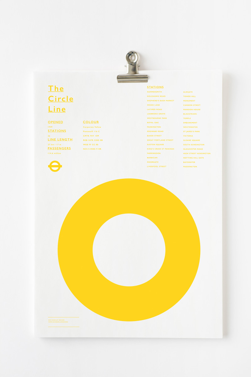 London underground graphic poster nick barclay