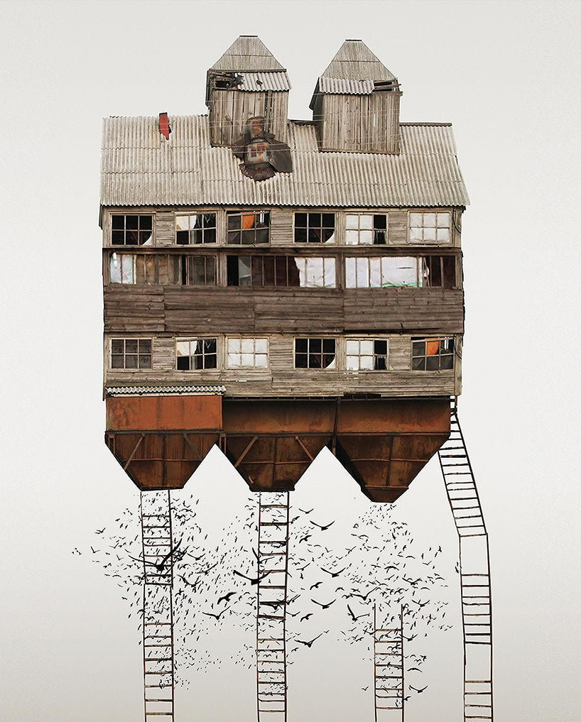 anastasia savinova architecture collages