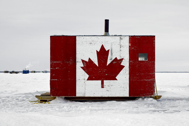 ice house alberta maple leaf Richard Johnson