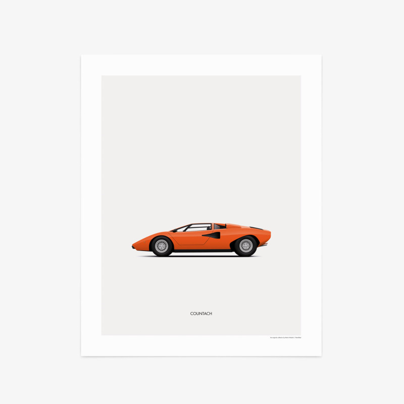 ptrl car classic posters Countach_Print