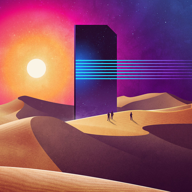 james whites neowave futuristic illustrations