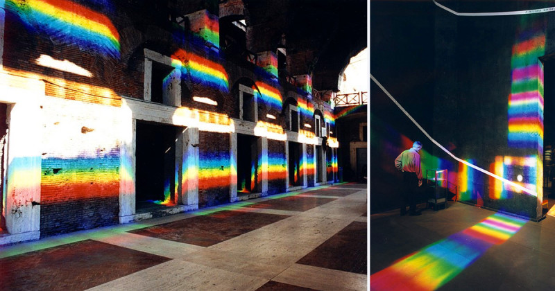 solar spectrum art installations in ancient rome