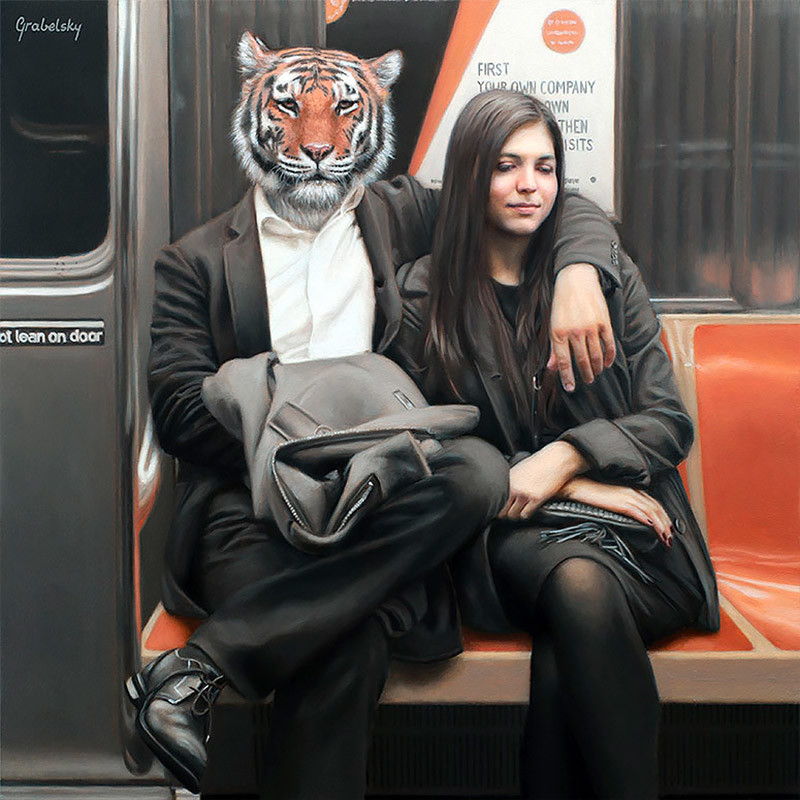 Matthew Grabelsky Paintings Subway